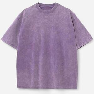 Purple wash tee - size L
